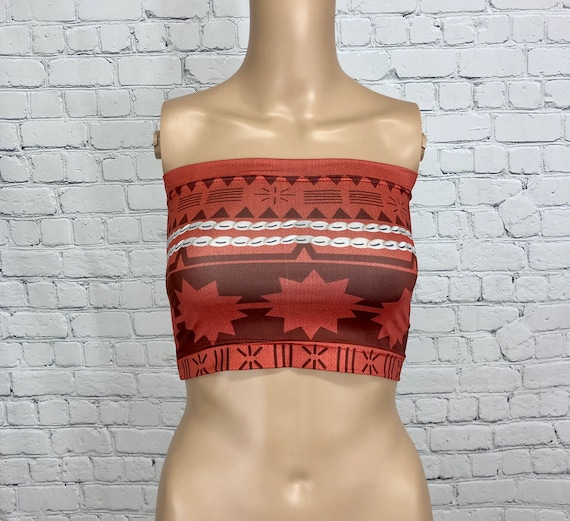 Moana Inspired Bandeau Tube Top 