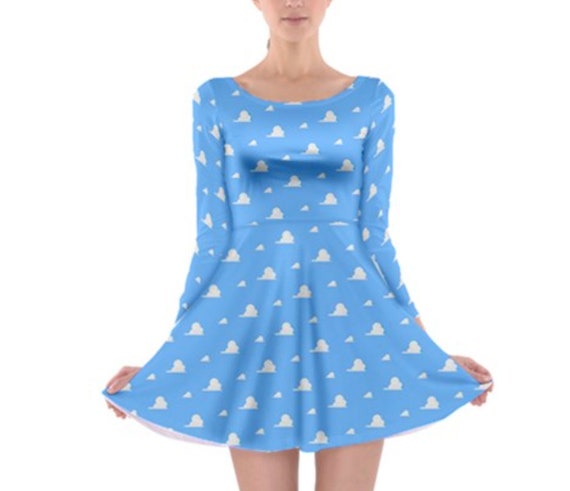 Andy s Wallpaper Inspired Long Sleeve Skater Dress Etsy Canada