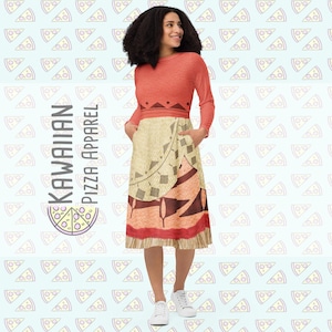 Women&#39;s Grandma Tala Inspired All-over print long sleeve midi dress