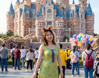 Nick Wilde inspiriertes ärmelloses Flare Kleid für Frauen