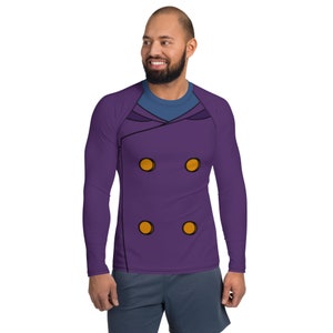 Men&#39;s Darkwing Duck Inspired Athletic Long Sleeve Shirt