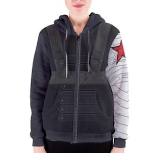 Unisex Bucky Inspired Zipper Hoodie