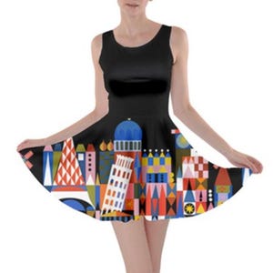 Women&#39;s It&#39;s A Small World Inspired Skater Dress