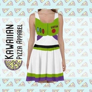 Women&#39;s Buzz Lightyear  Inspired Skater Dress