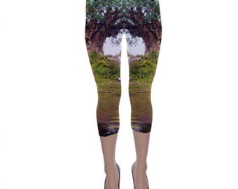 Women's Tree of Life Inspired Capri Leggings