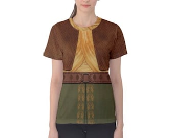 Damen Raya inspiriert Kurzarm-Shirt