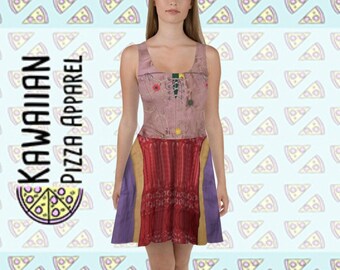 Op Sarah Sanderson geïnspireerde skaterjurk voor dames