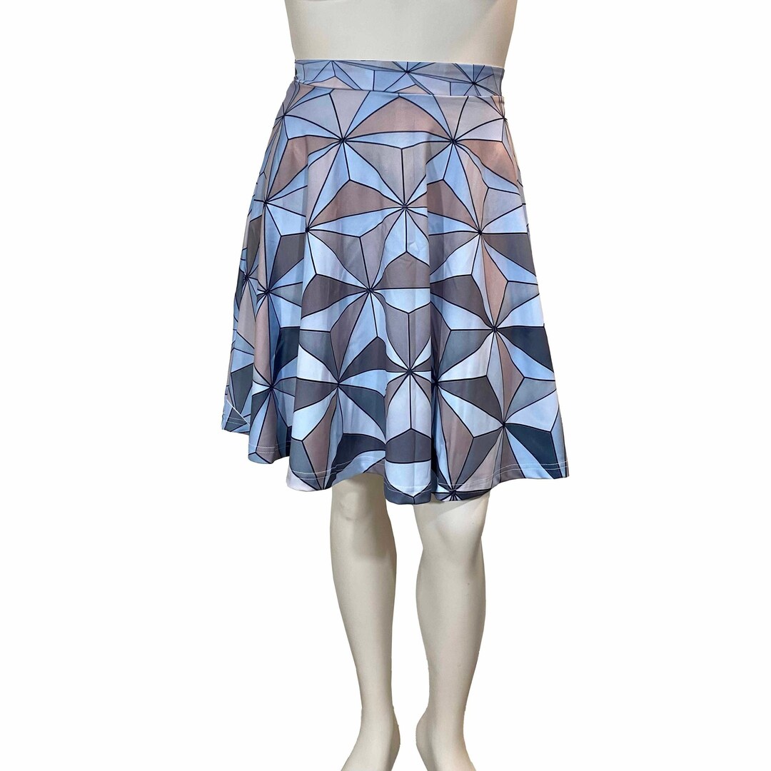 Epcot Spaceship Earth Inspired High Waisted Skirt - Etsy