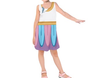 Kid's Chip  Inspired Sleeveless Dress