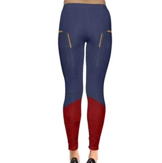 Captain Marvel Inspired Leggings 