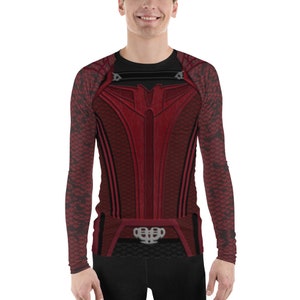 Men&#39;s Scarlet Witch Inspired Athletic Long Sleeve