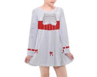 Kid's Mary Poppins Inspired Long Sleeve Dress