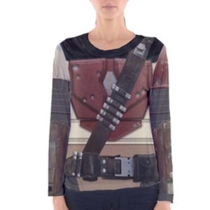 Women&#39;s Bounty Hunter   Inspired Long Sleeve V-Neck Shirt