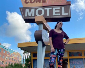 Leggings de neón de Cars Land para mujer