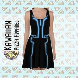 Tron Legacy Inspired Skater Dress