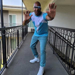 Men&#39;s Frozone Inspired Short Sleeve Shirt