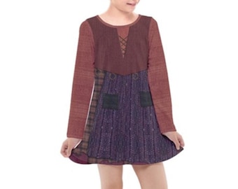Kid's Mary Sanderson Inspired Long Sleeve Dress