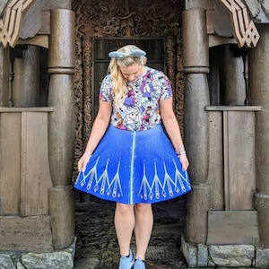 Women&#39;s Elsa     Inspired High Waisted Skirt