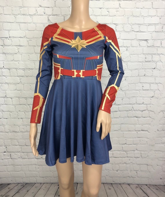 captain marvel skater dress