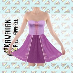 Rapunzel Inspired Sweetheart Skater Dress