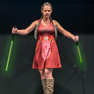 ahsoka red dress Ahsoka Takes Over The Empire In Chilling Star Wars Cosplay