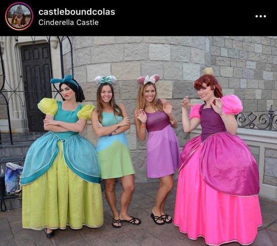 Women's Drizella Evil Stepsister Cinderella Inspired Sleeveless