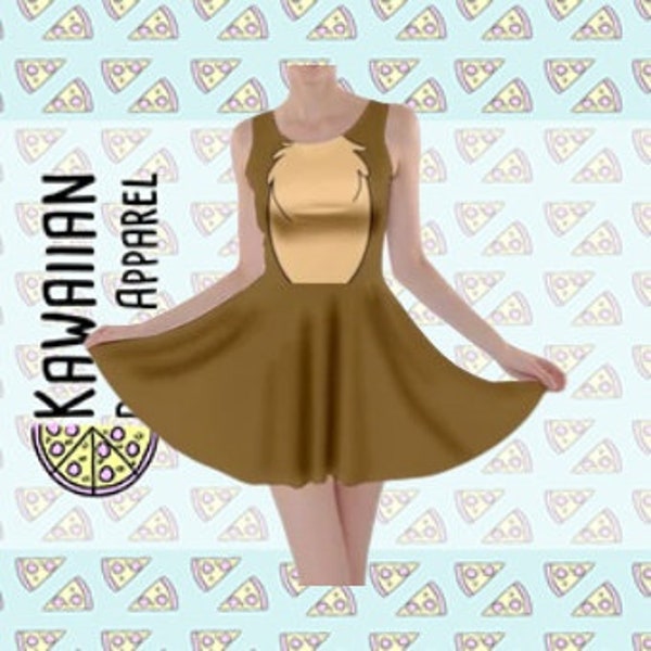 Chip and Dale Chip Inspired Skater Dress