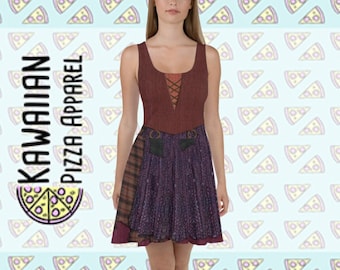 Op Mary Sanderson geïnspireerde skaterjurk voor dames