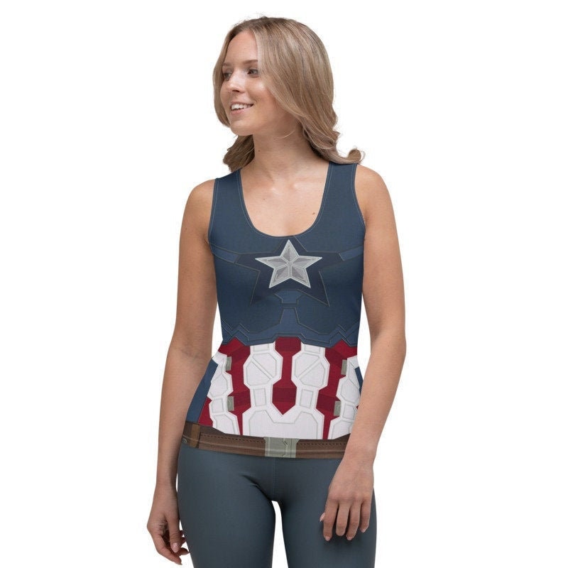 captain america sleeveless shirt