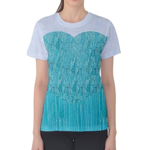 Women&#39;s Elsa   Inspired ATHLETIC Short Sleeve Shirt