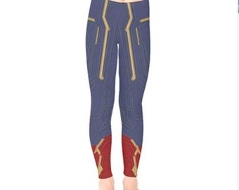 Leginsy dla dzieci i niemowląt inspirowane Capt. Danvers