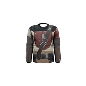 Bounty Hunter geïnspireerd shirt met lange mouwen voor heren