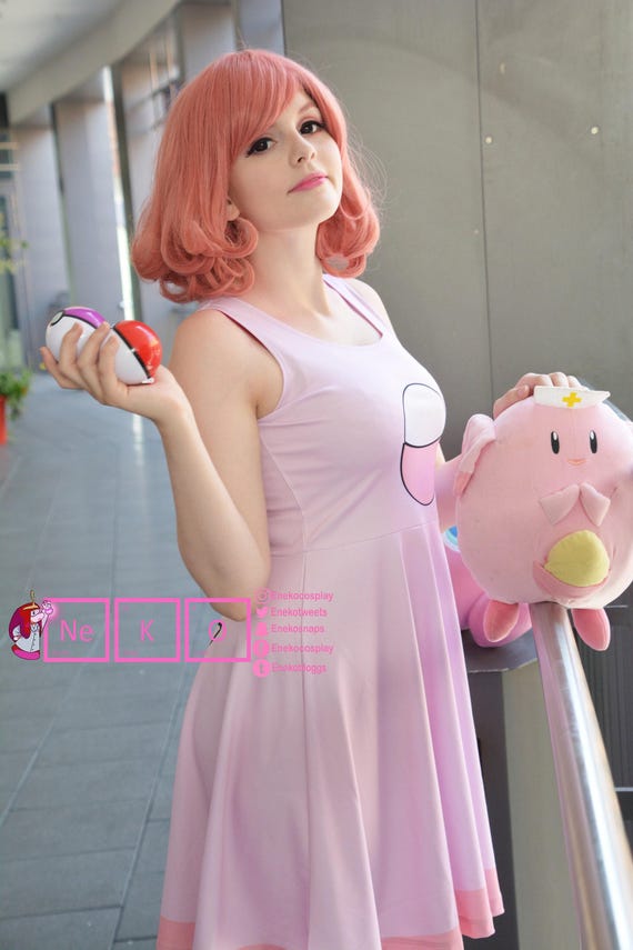 Chansey Pokemon Inspired Skater Dress - Etsy