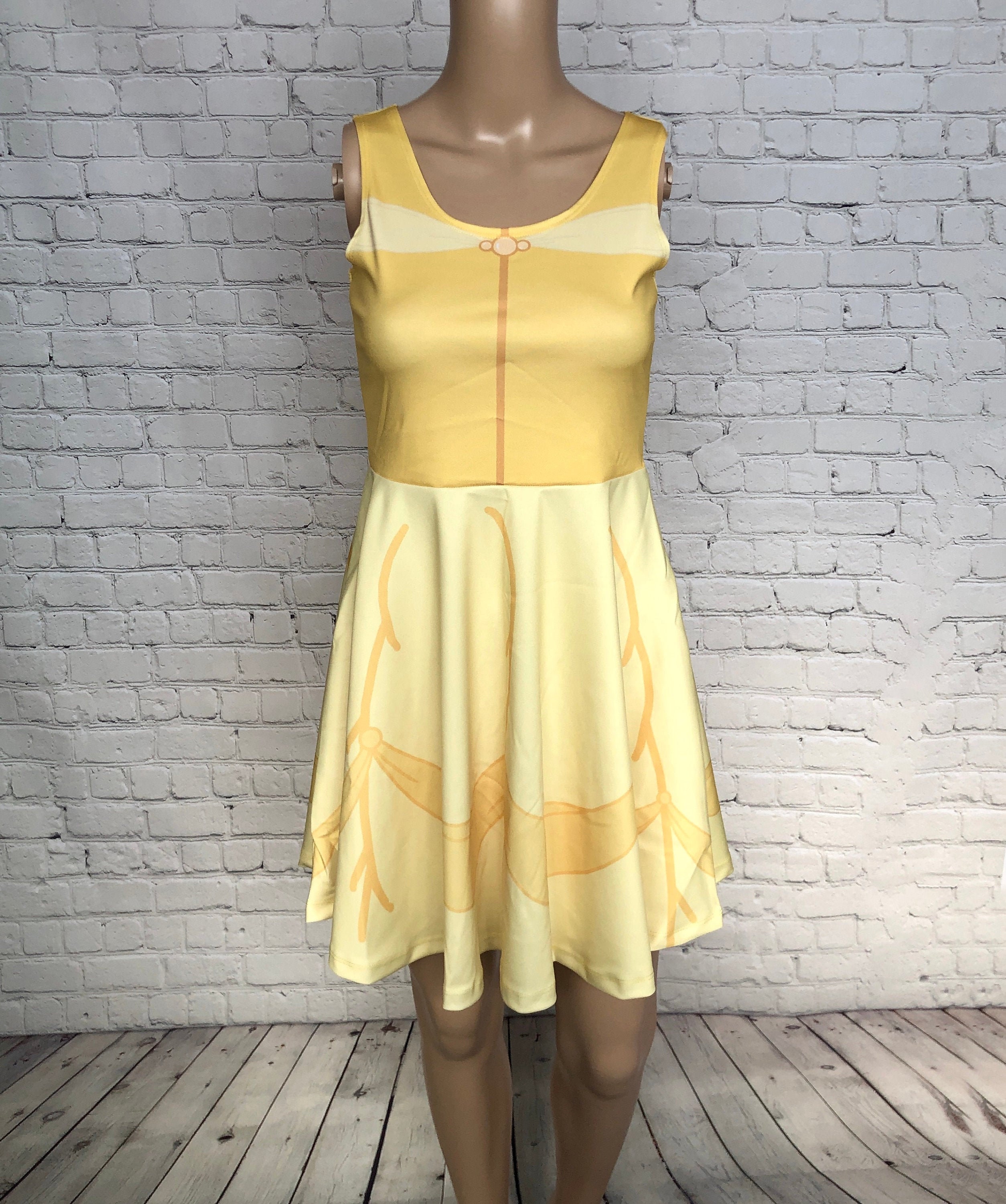 belle skater dress Belle Inspired Skater Dress: Enchanted Rose Princess Disneybound Costume