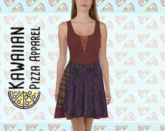 Op Mary Sanderson geïnspireerde skaterjurk voor dames