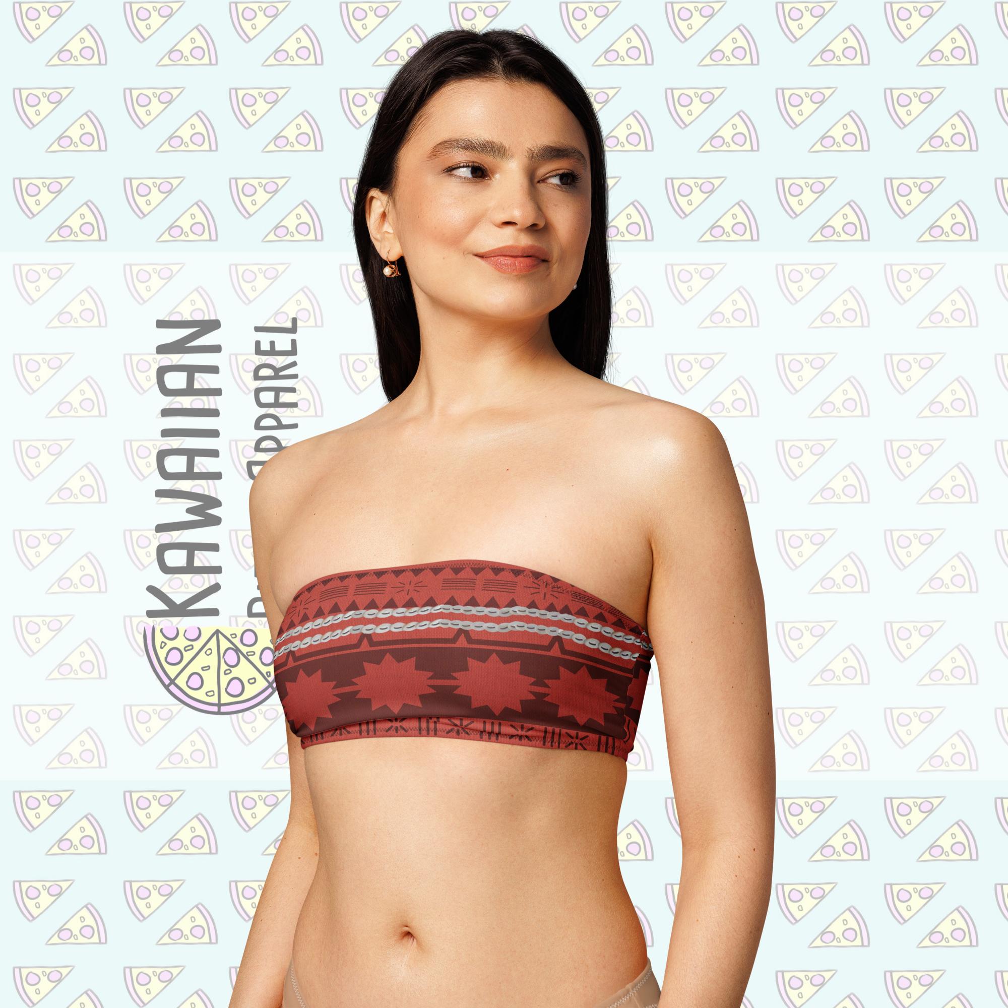 Women's Moana Inspired Recycled bandeau bikini top