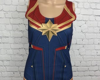 Camiseta sin mangas para mujer inspirada en el Capitán Danvers