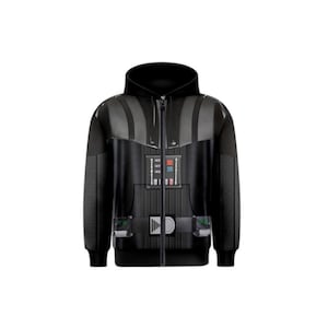 Unisex Darth Vader   Inspired Zipper Hoodie