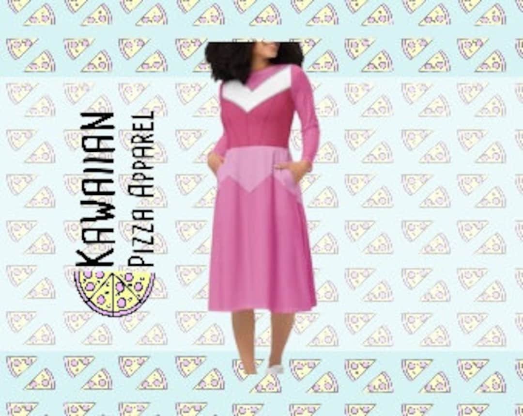 INSERIMENTO RUSH da donna: abito midi a maniche lunghe con stampa