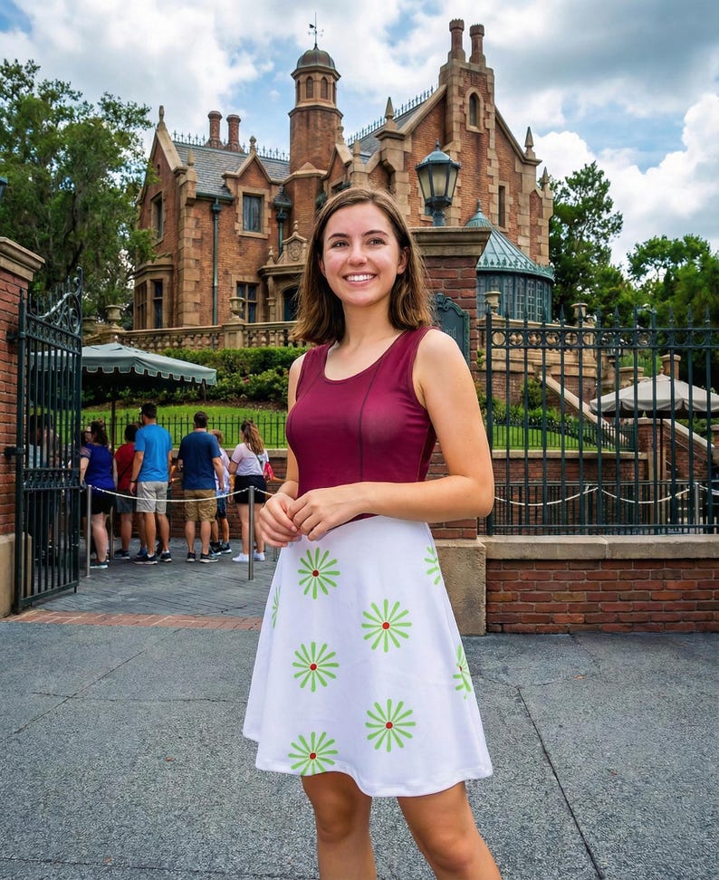 Damen HM Tightrope Walker inspiriertes ärmelloses Flare Kleid Bild 1