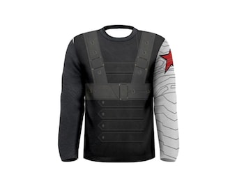 Men's Bucky Inspired Long Sleeve Shirt