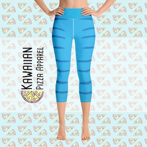 Women&#39;s Avatar Inspired Yoga Capri Leggings