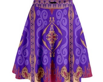 Women's Magic Carpet Inspired High Waisted Skirt