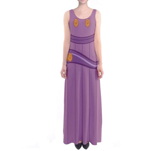 Megara Hercules Inspired Sleeveless Maxi Dress Etsy