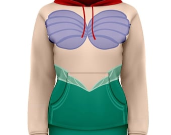 Uniseks op Ariel geïnspireerde hoodie