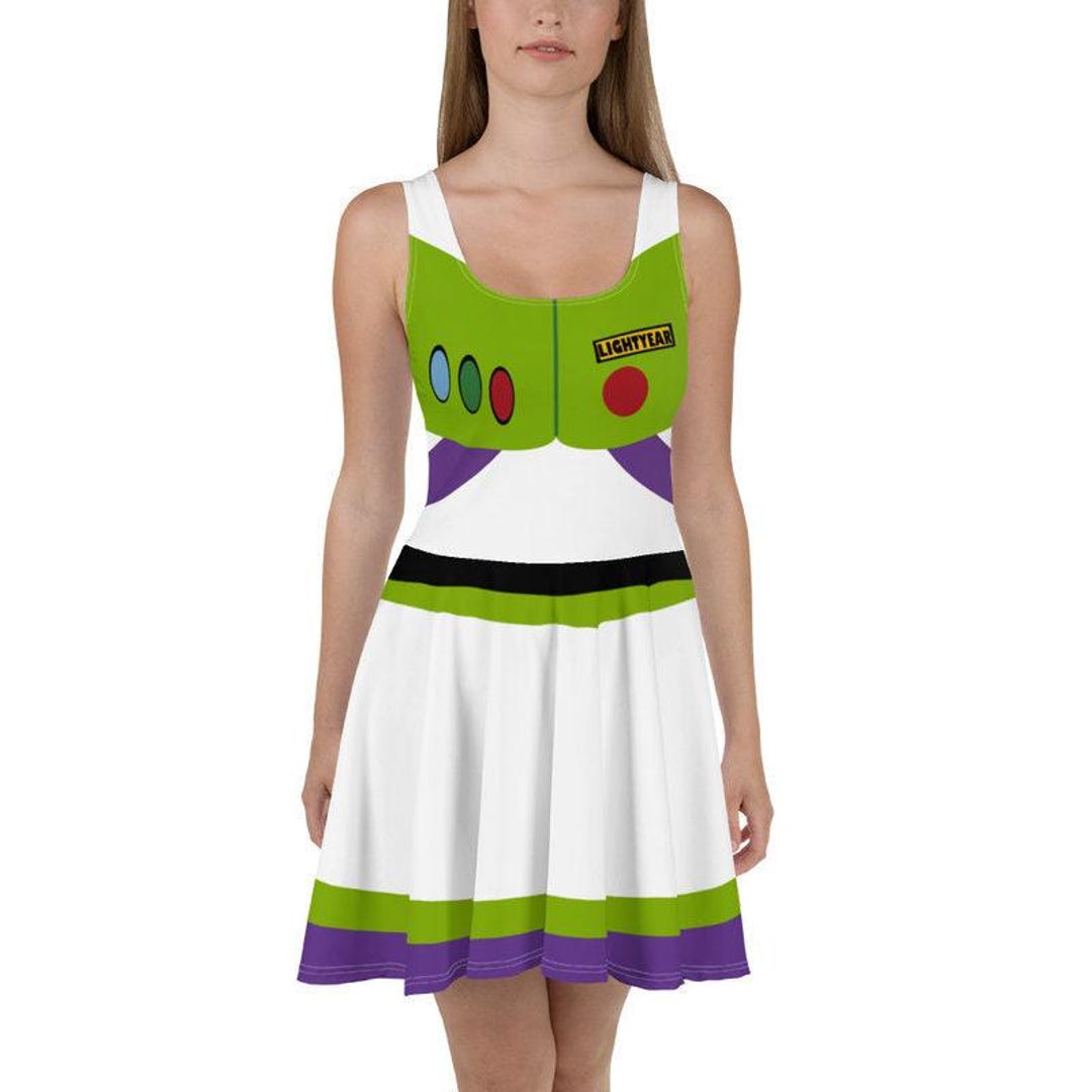 buzz lightyear skater dress Buzz Inspired Skater Dress Large