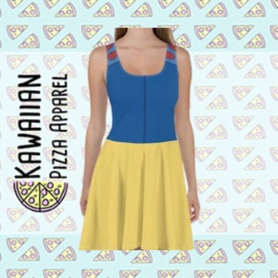 snow white skater dress Snow White Inspired Disney Bounding Skater Dress - Whimsical Elegance for  Every Occasion!