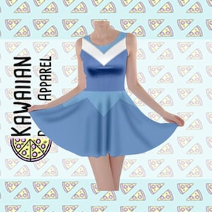 Women's Blue Aurora Sleeping Beauty Inspired Skater Dress