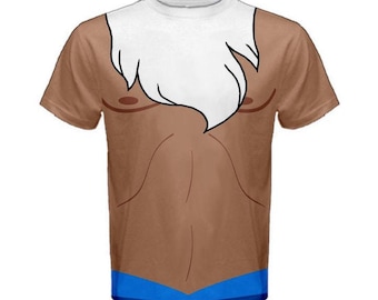 Herrtröja inspirerad av King Triton med kort ärm