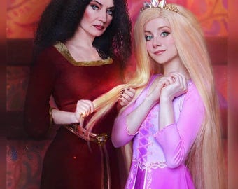 Von Rapunzel inspiriertes ärmelloses Kleid für Damen